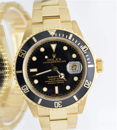 new gold rolex submariner|solid gold rolex submariner.